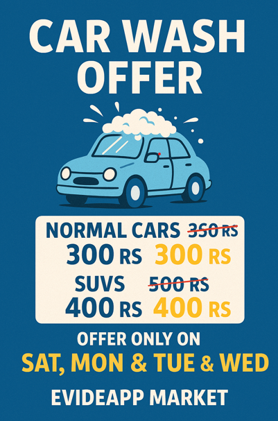 Car Wash offer