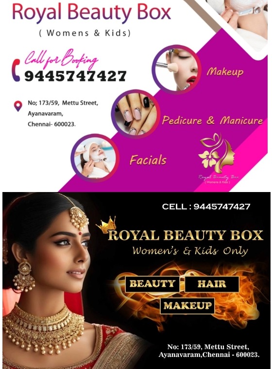 Beauty Parlour Ayanavaram in Chennai mettu street: Royal Beauty Box 
