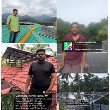 Solar Installer Vadakara, Calicut MNRE Approved  E KARANT Solar