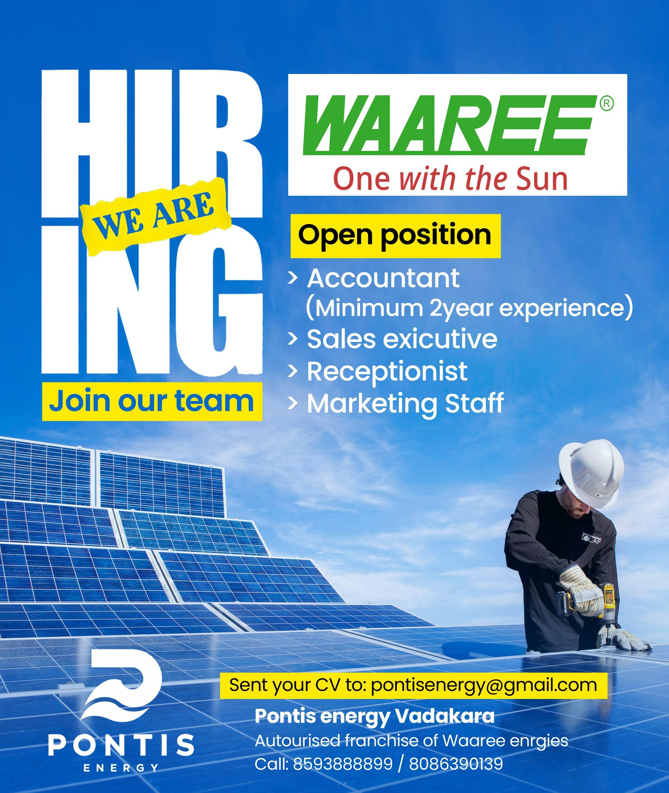 Solar Vadakara, Waaree Dealer Vadakara : Pontis Energy