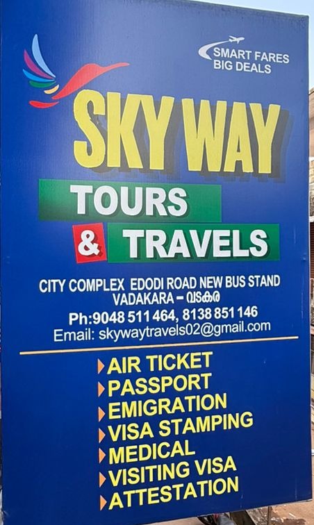 Visa stamping,Tours and Travels Vadakara : Sky Way,