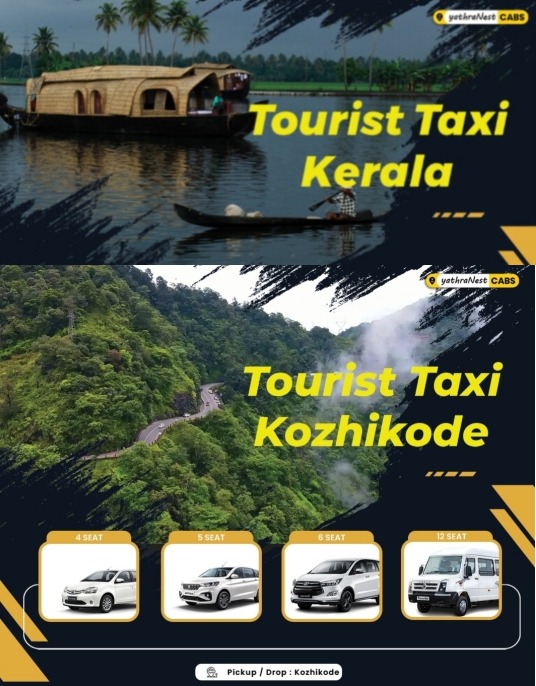 Taxi Cab calicut,Cab service Calicut,Tour operator calicut,tourist taxi cab calicut YathraNest Taxi Cabs