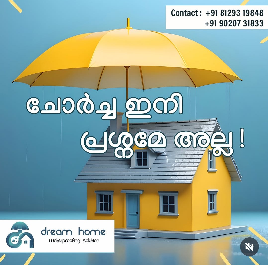 Waterproofing aluva kochi,waterproofing north paravoor kochi, waterproofing ernakulam kochi, Dream Home solution 
