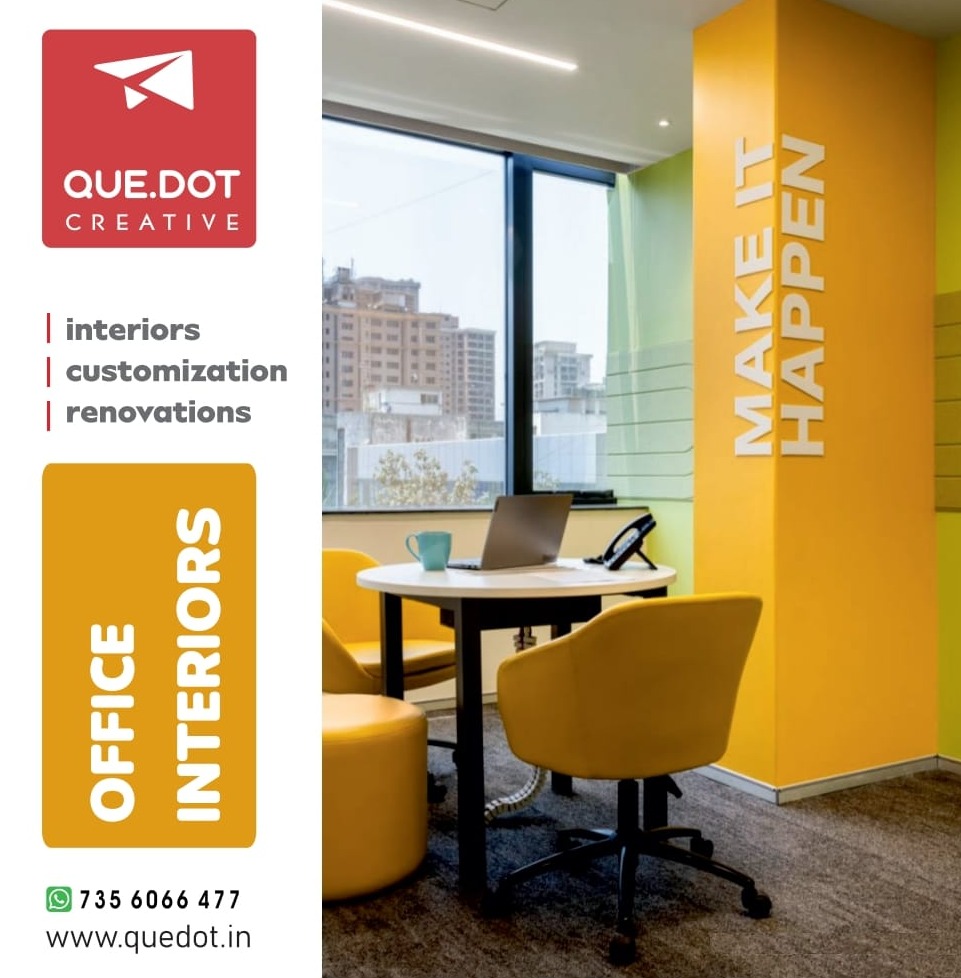 Office interior designers kochi,Spa interior designer kochi, Dental clinic interior designers ernakulam kochi Quedot creative 