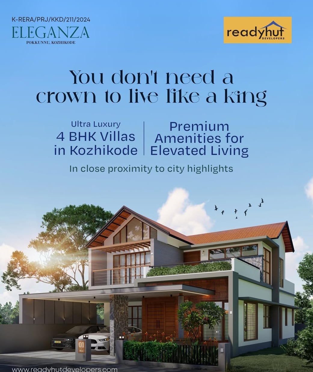 Real estate in calicut, properties in calicut, Ready hut developers construction and real estate 