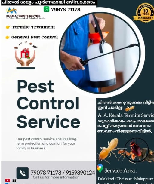 Pest Control Kannur,General Pest Control Kannur,Termite Treatment Kannur,Chithal Treatment Kannur,Kerala Termite Service 
