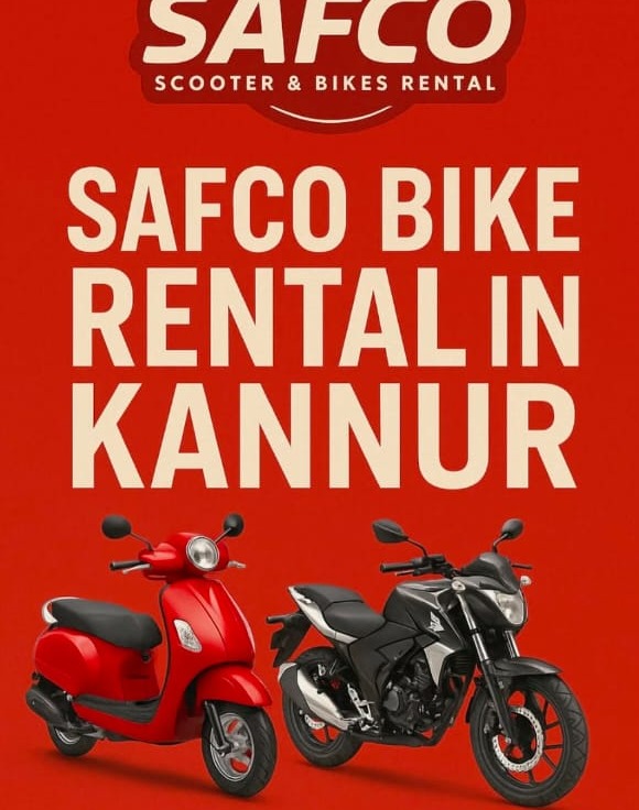 Bike Rental Kannur, Scooty Rental Kannur,Two Wheeler Rental Kannur, Bike and Scooty Rental Kannur,Safco Bike Rental Kannur,