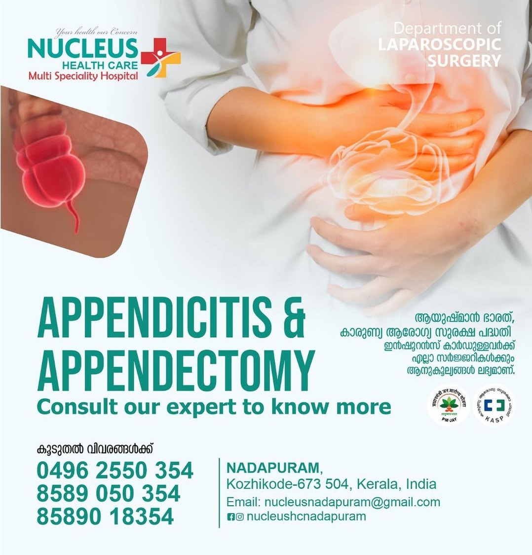 Orthopaedics,Paediatric Ortho,Dermatology /Doctors  in Nadapuram /Nucleus hospital 