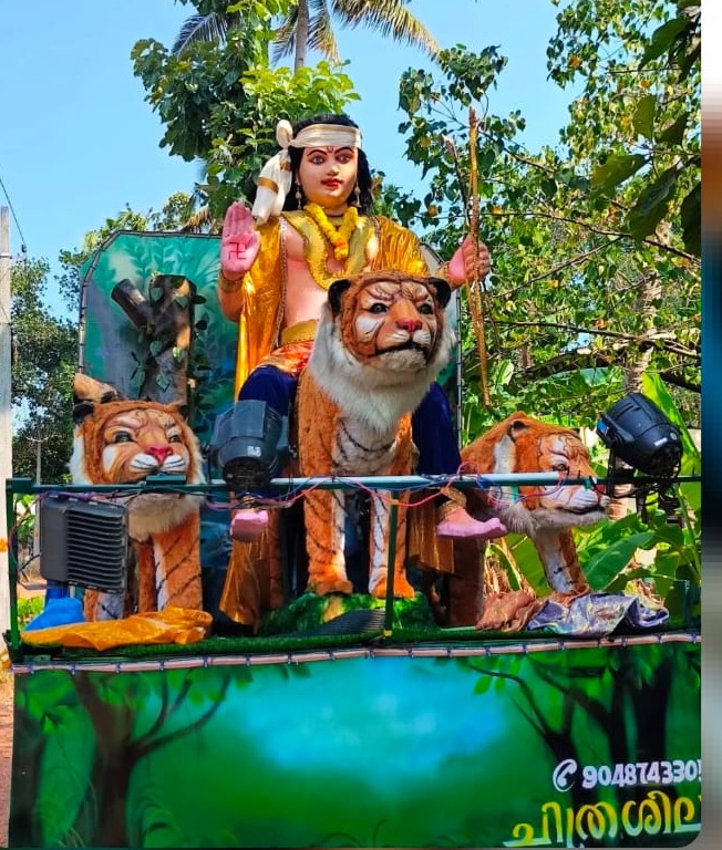 Festival Tablo Chalakkara Pallimon Kollam, Festival Float Fabrication Chalakkara Pallimon Kollam,Festival Handcrafted Cultural Art  Designer Kollam,Chithrashila Arts 