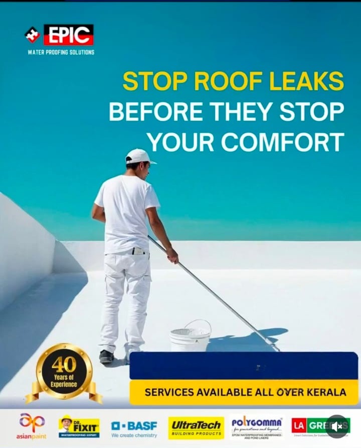 Waterproofing work kannur, waterproofing kannur ,EPIC