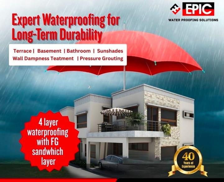 Waterproofing work kannur, waterproofing kannur ,EPIC