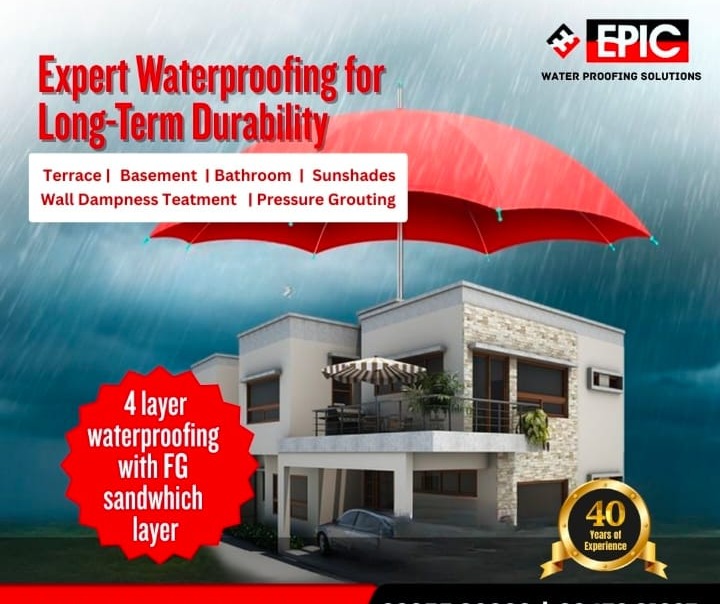 Waterproofing thalassery, waterproofing work in thalassery,EPIC
