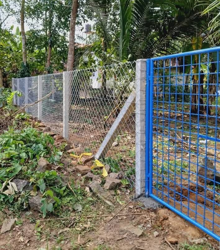 Fencing Work Trivandrum,Kambiveli Work Trivandrum,Slab Mathil Work Trivandrum,Chain Link Work Trivandrum,Evershine Fencing 