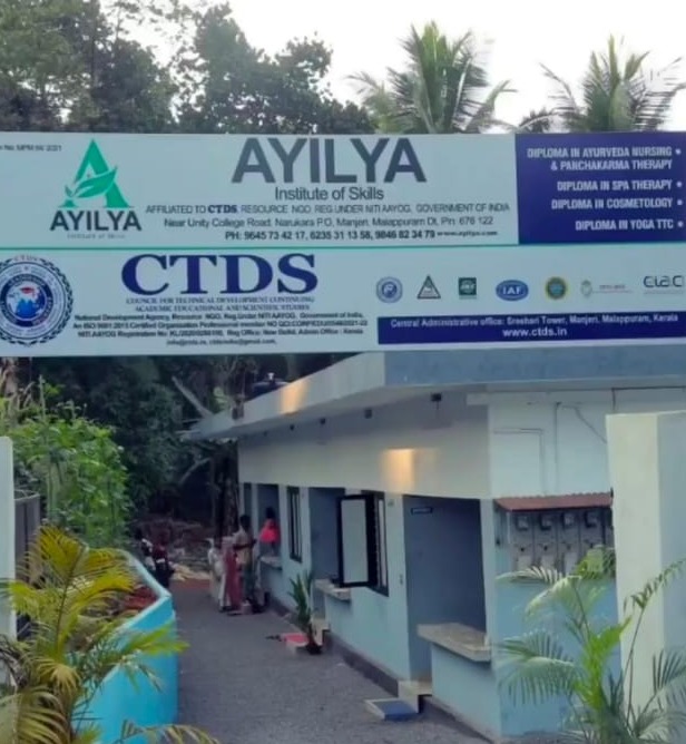 Ayurveda Nursing Course,Panchakarma Therapy,Spa, Beautician Course, Hotel Management , Nursing Assistant Course,Ayilya Institute of Skills  Manjeri