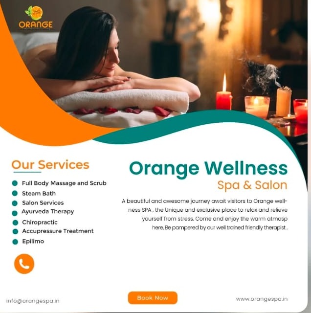 Spa Calicut,Wellness Spa Calicut, Unisex Spa and Salon Calicut,Orange wellness Spa & Salon Calicut