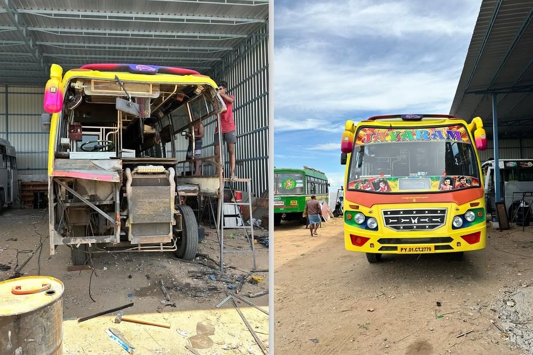 Bus Body Builders Karur,Bus Body Work Karur,TMC Bus Body Builders