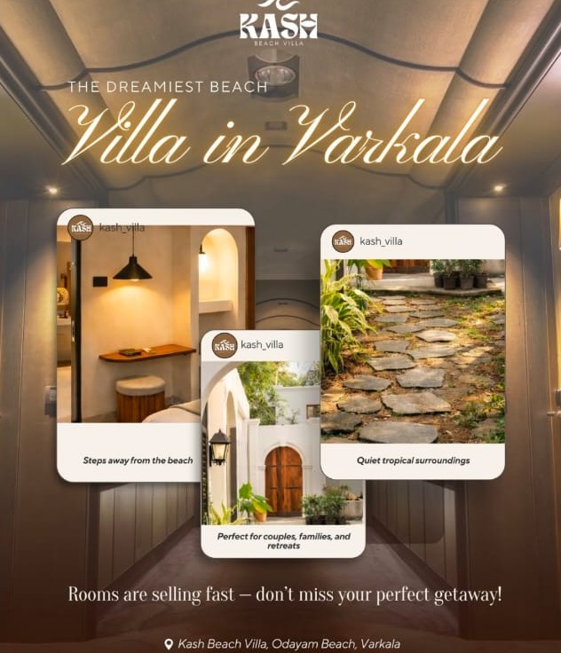 Beach Resort Varkala ,Beach Villa Varkala,Stay in Varkala,Kash Villa 