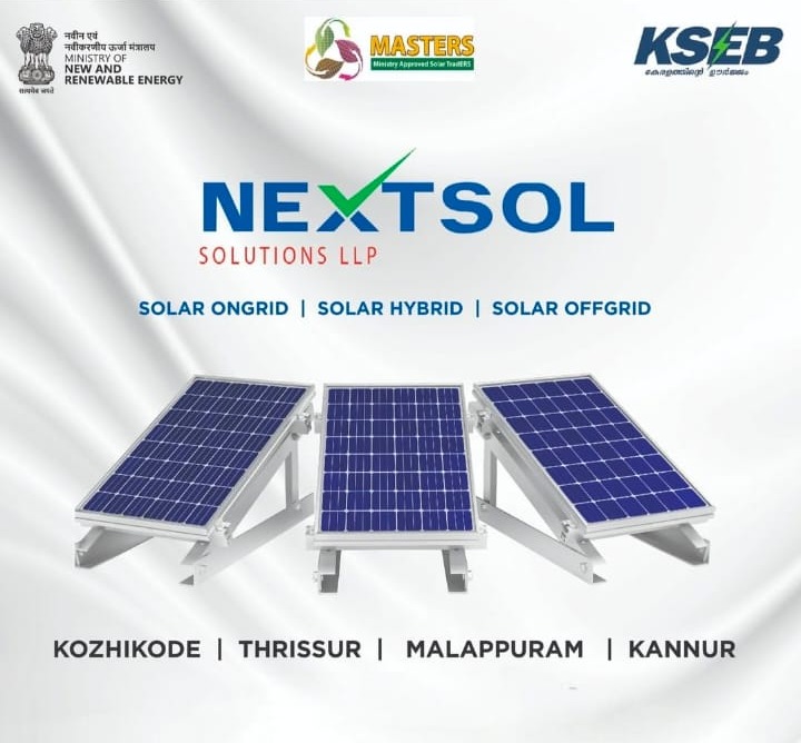 Solar Installer Kannur,Solar Company Kannur,Ongrid Solar Kannur,Nextsol Solutions 