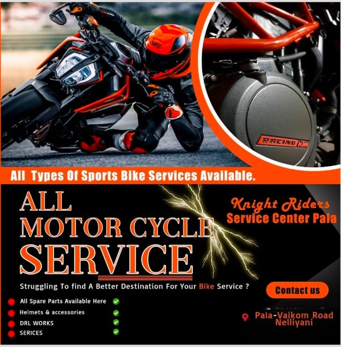 Bike Service Center Pala,Bike Workshop Pala,Helmet Shop Pala,Knight Riders Service Center Pala 