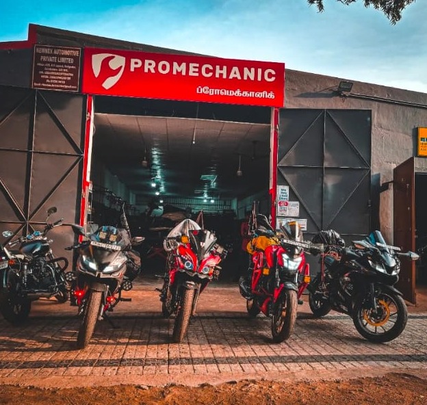 Door Step Bike Service Coimbatore,Multi Brand Bike service, Pickup and Drop Bike Service  Coimbatore,Promechanic Two Wheeler Service Center 