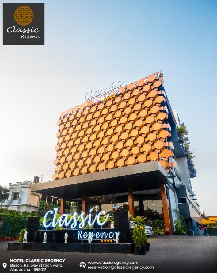Hotel alappuzha,Hotel stay near beach alappuzha,Classic Regency 