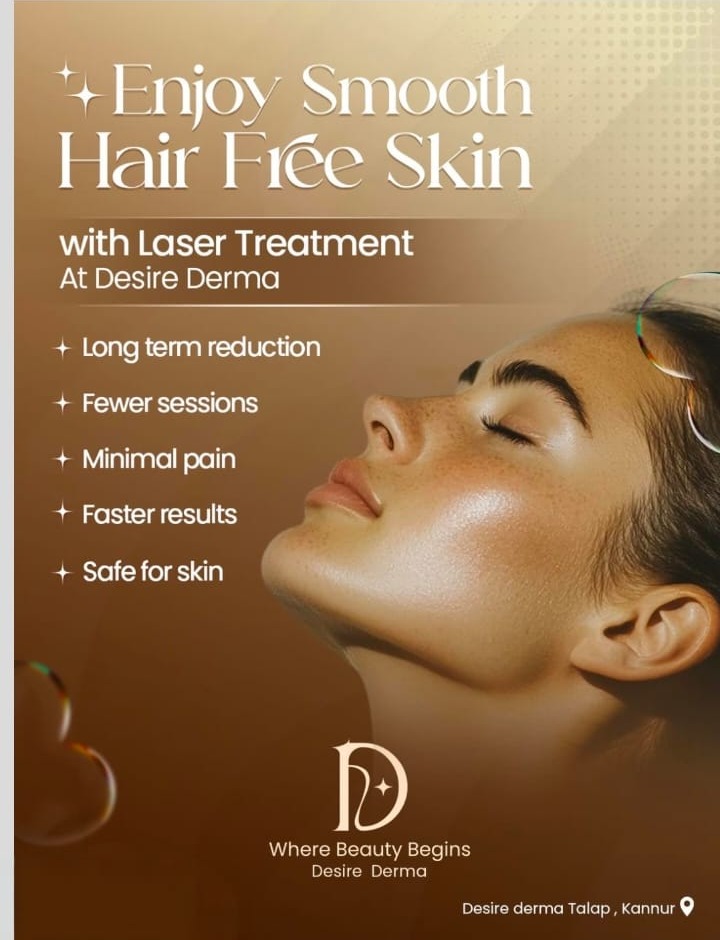 Skin care clinic Talap kannur,Hair care clinic Talap kannur,Anti aging clinic Talap kannur,Desire Derma 