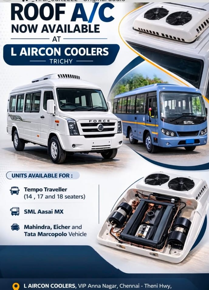  Car AC Service  Trichy,Tempo Traveller Fittings Trichy, Jingyi AC Fitting Trichy, L Aircon Coolers Trichy