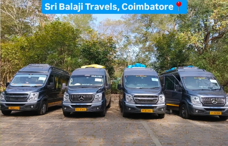 Urbania Rental Coimbatore, Tempo Traveller Rental Coimbatore,Bus Rental Coimbatore,Car Rental Coimbatore,Sri Balaji Travels 