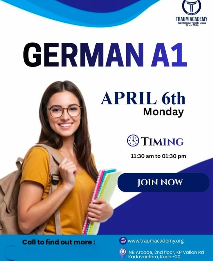  German language institute kadavanthra kochi,French language  institute kadavanthra kochi,Traum Academy 