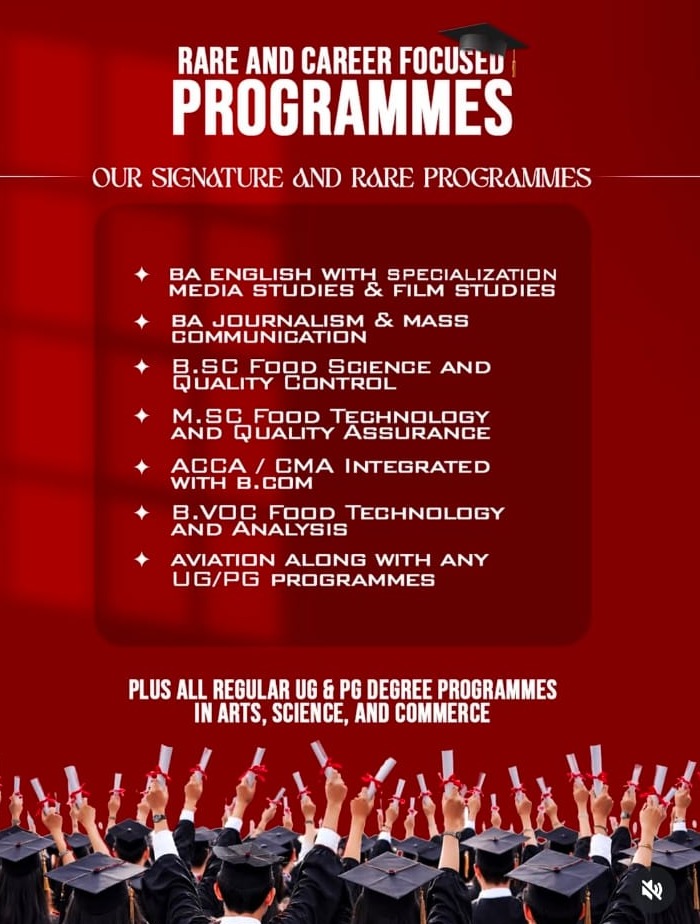 Arts and Science College  Aruvithura Erattupetta, Affiliated to MG University College in  Erattupetta Kottayam,  St George’s College 