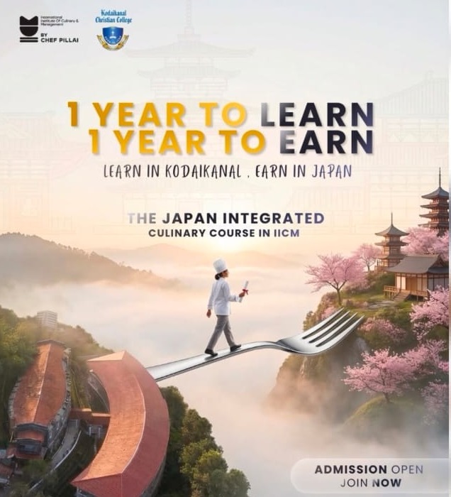 Culinary  Institute Kodaikanal,Hospitality Institute  Kodaikanal ,International Institute of Culinary and Management  By Chef Pillai