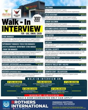 Job vacancy in Middle East, Job opportunity in Middle East 