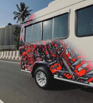  Bus Truck Car Graphics Sticker work & Vinyl wrapping Taliparamba Kannur, ​Drive In Style Graphics 