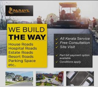 ​Road construction company Panampilly Nagar Kochi , Private road tarring  Service Ernakulam, Parayil Road Builders 