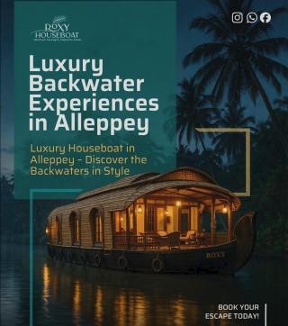 Boat tour agency  Bekal Neeleshwar Allappey, Luxury houseboat Service Bekal Neeleshwar Allappey,  ​Roxy Houseboat 