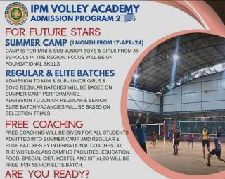 Sports Academy in Meppayil Vatakara Calicut, Volleyball Coaching  Meppayil  Vatakara, IPM Sports and Career Academy 