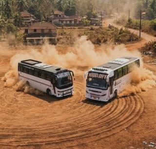 Tourist bus service Thamarakkulam Alappuzha, Tourist bus booking service Alappuzha, Travel company Alappuzha, ​Karloff Travel Bright 