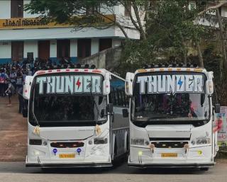 Tourist ​Bus Services Kallikad Trivandrum, Tourist bus booking  Kallikad Trivandrum, Tour Packages Trivandrum, Thunder Traves