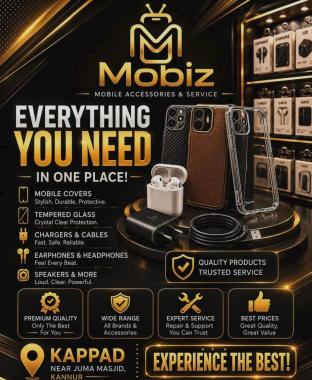 ​Mobile repair shop in Kappad Kannur,  Mobile accessories in Kappad Kannur, ​Mobile service center in Kappad , ​Mobiz Kappad 