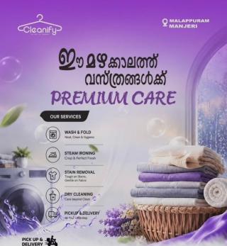 ​Laundry services in Manjeri, Doorstep laundry Manjeri Malappuram, Dry cleaning service in Manjeri Malappuram, Cleanify  