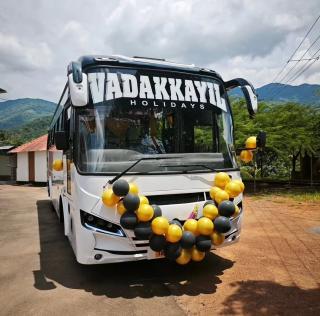 Volvo Tourist bus service kannur kottiyoor iritty,Volvo tourist bus booking kottiyoor kannur iritty, Tourist bus booking agency kannur kottiyoor iritty,Vadakkayil holidays Volvo business executive 49 seat ac non ac buses  