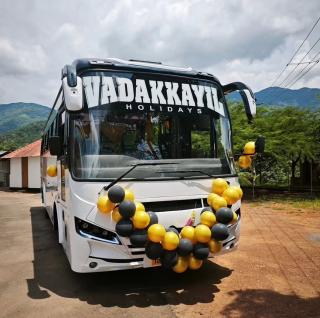 Volvo Tourist bus service kannur kottiyoor iritty,Volvo tourist bus booking kottiyoor kannur iritty, Tourist bus booking agency kannur kottiyoor iritty,Vadakkayil holidays Volvo business executive 49 seat ac non ac buses  