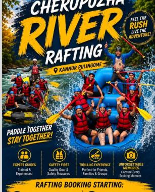 Rafting Kayaking centre in cherupuzha kannur,Cherupuzha River Rafting 