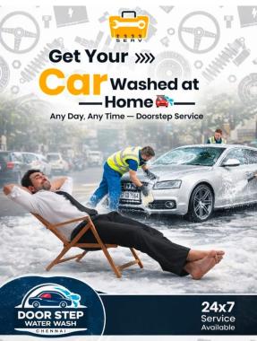 Door step car wash in chennai,door step vehicle wash in chennai,Door step water wash chennai