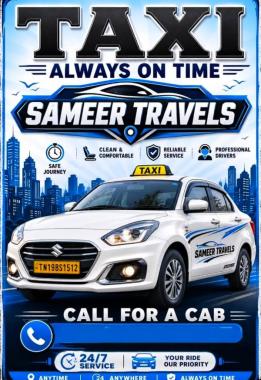 Taxi service in maduranthakam chennai,Cab service in maduranthakam chennai,Sameer Travels 