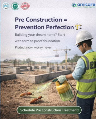 Pest control solutions vyttila Kochi,Pre construction treatment Vyttila Kochi,Amicare services Vyttila Kochi