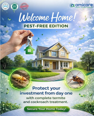Pest control solutions vyttila Kochi,Pre construction treatment Vyttila Kochi,Amicare services Vyttila Kochi