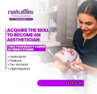 Beatuy salon in changanassery kottayam,School of cosmetology in changanassery kottayam,Naturals Training Academy 