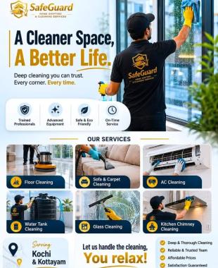 Home shifting packers movers in kochi kottayam,Home cleaning service in kochi kottayam,House shifting service kottayam kochi,Safe Guard Home Shifters & Cleaning Service