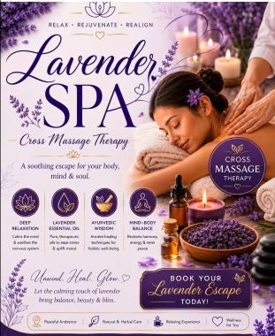 Spa in thrissur, Spa massage in thrissur,Deep tissue massage Fullbody massage in thrissur, Lavender Spa  